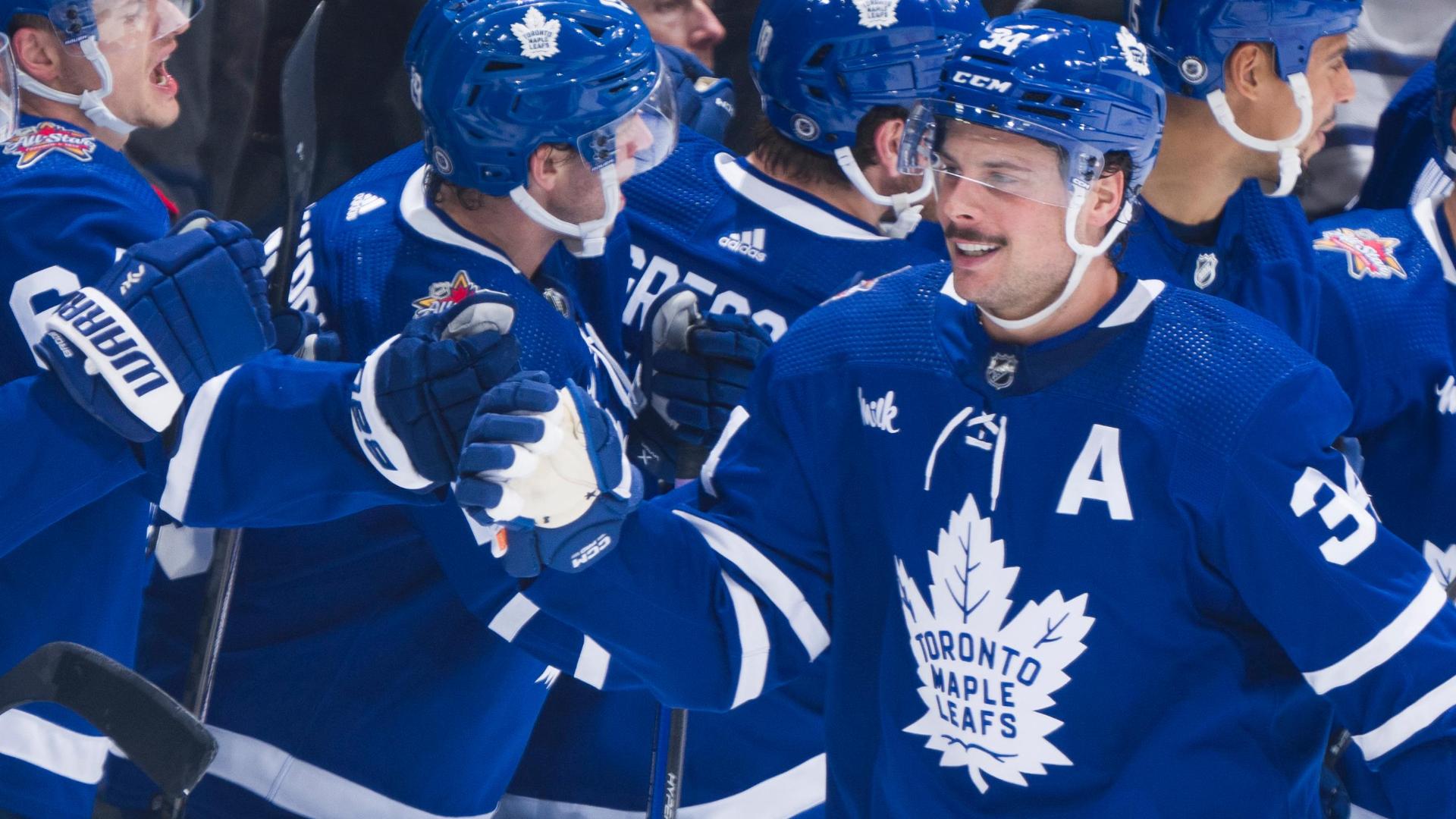 Auston Matthews notches hat trick in 64 Sabres win Stream the Video Watch ESPN