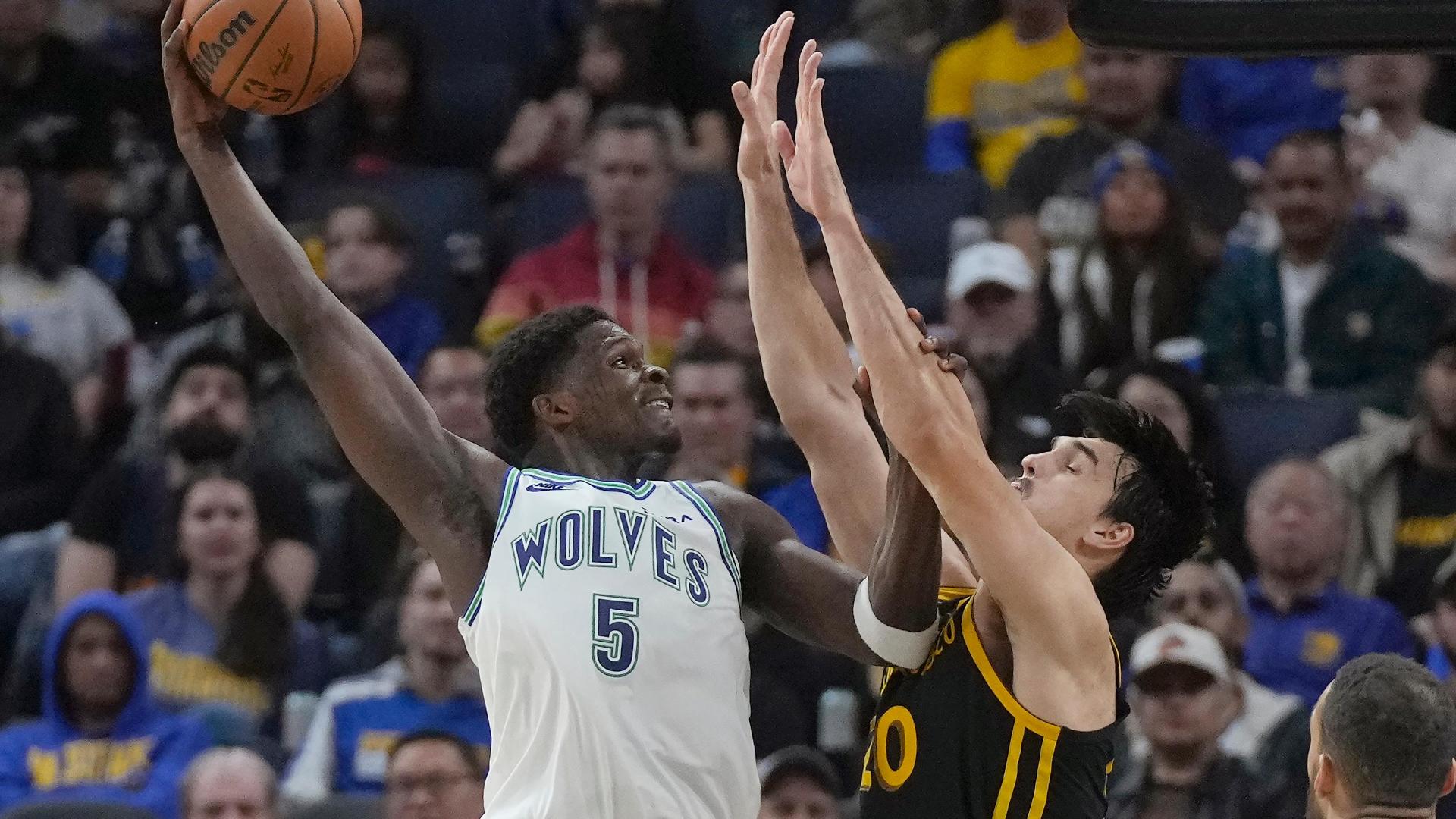 Anthony Edwards flies along baseline for terrific dunk Stream the