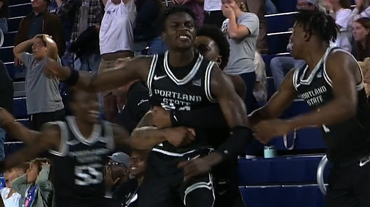 Portland State makes shot of the year as improbable buzzer-beater stuns  Northern Arizona