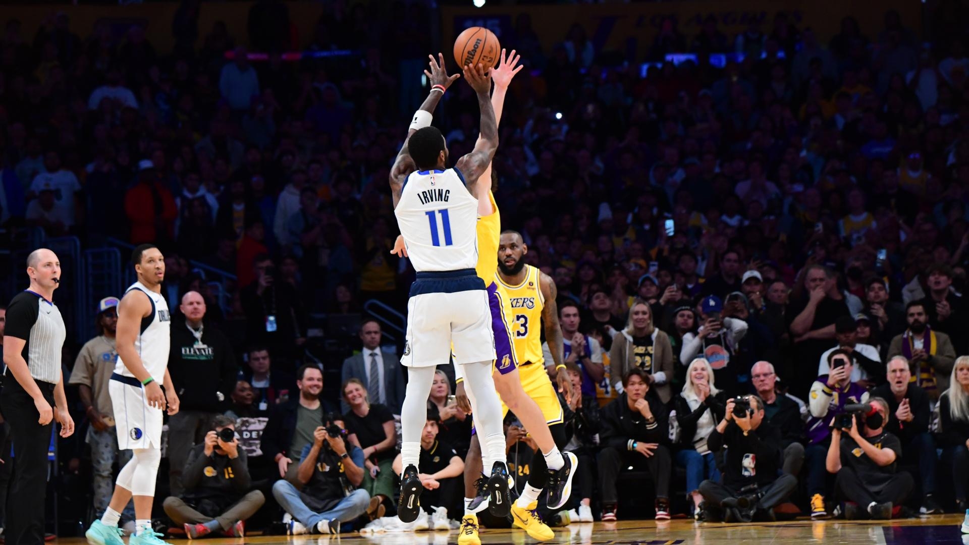 Kyrie Luka deliver in crunch time as Mavs hold off Lakers