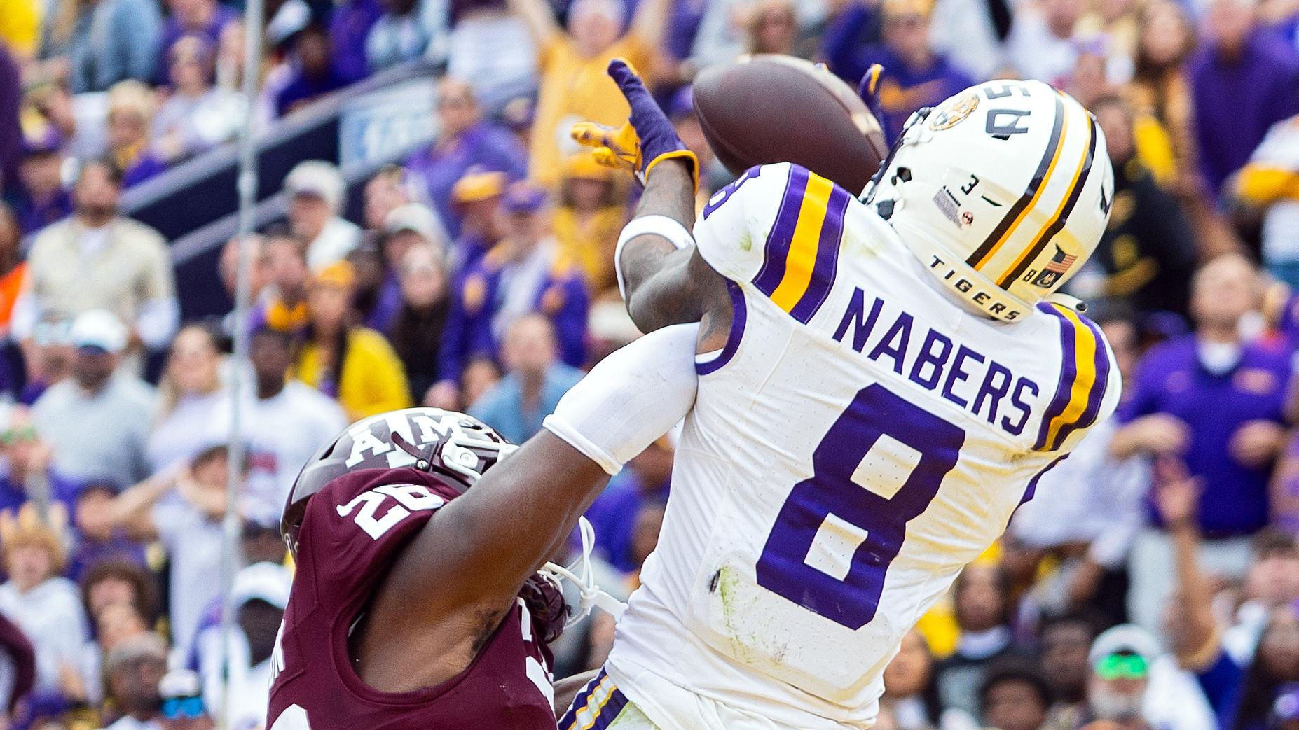 Malik Nabers shows sensational control for the LSU TD Stream the