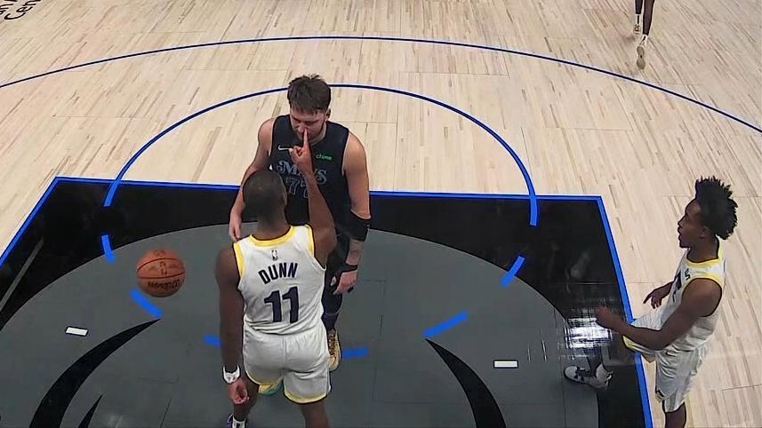 Doncic, Dunn exchange words, get T'd up