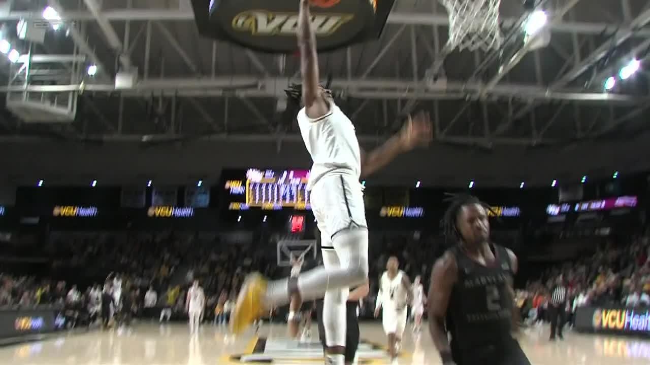 VCU's Michael Belle throws down one-handed slam - Stream the Video ...