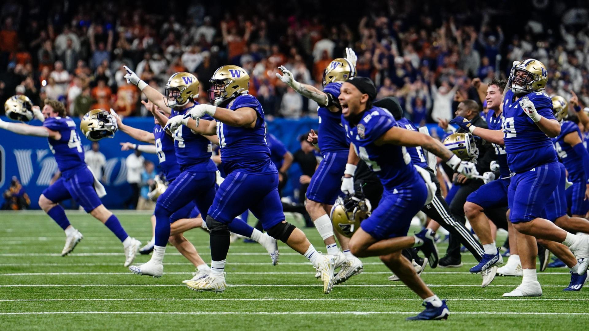 Washington survives Texas' final drive to win Sugar Bowl