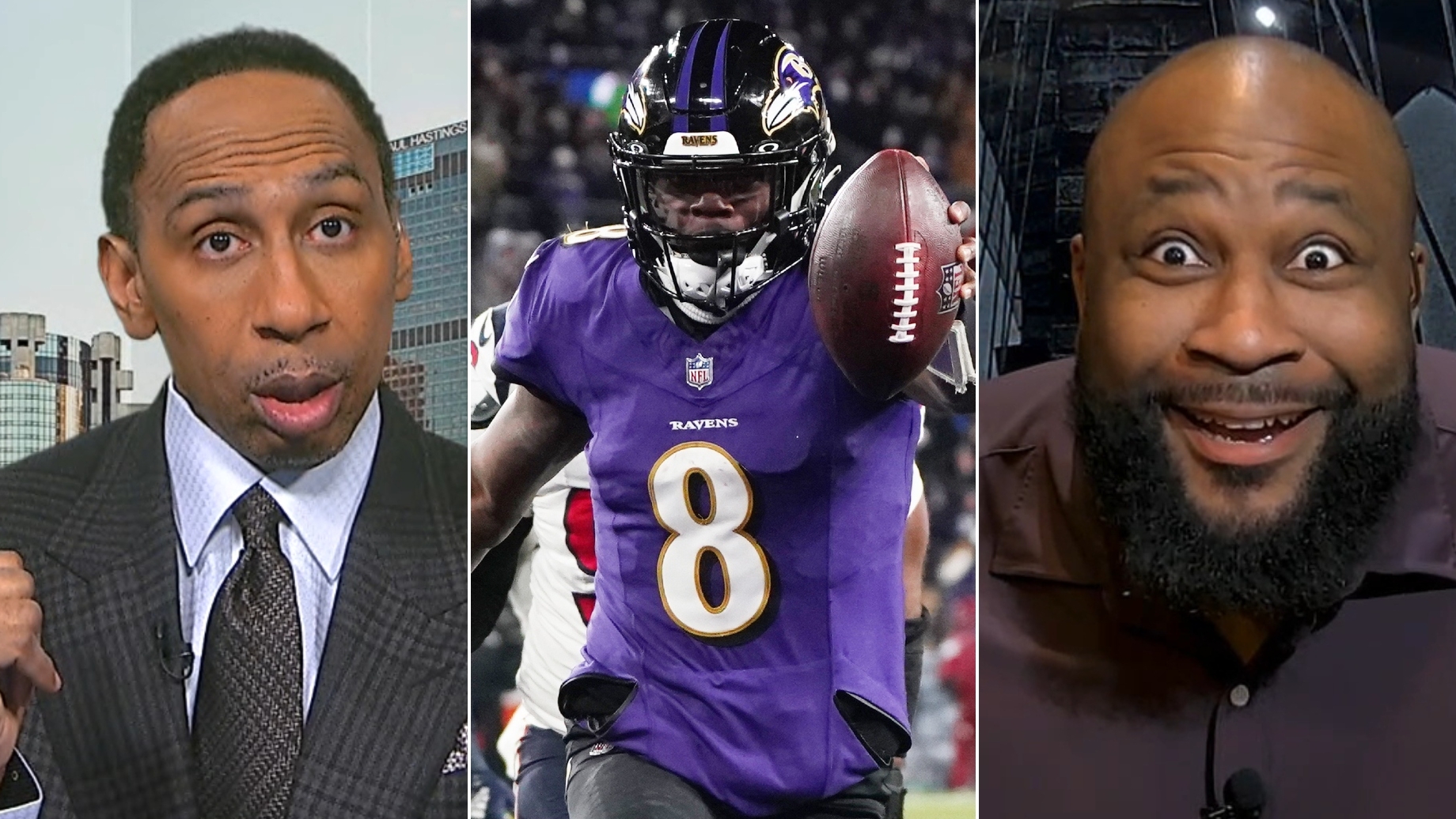 Stephen A. shocks Swagu by choosing Lamar over Mahomes