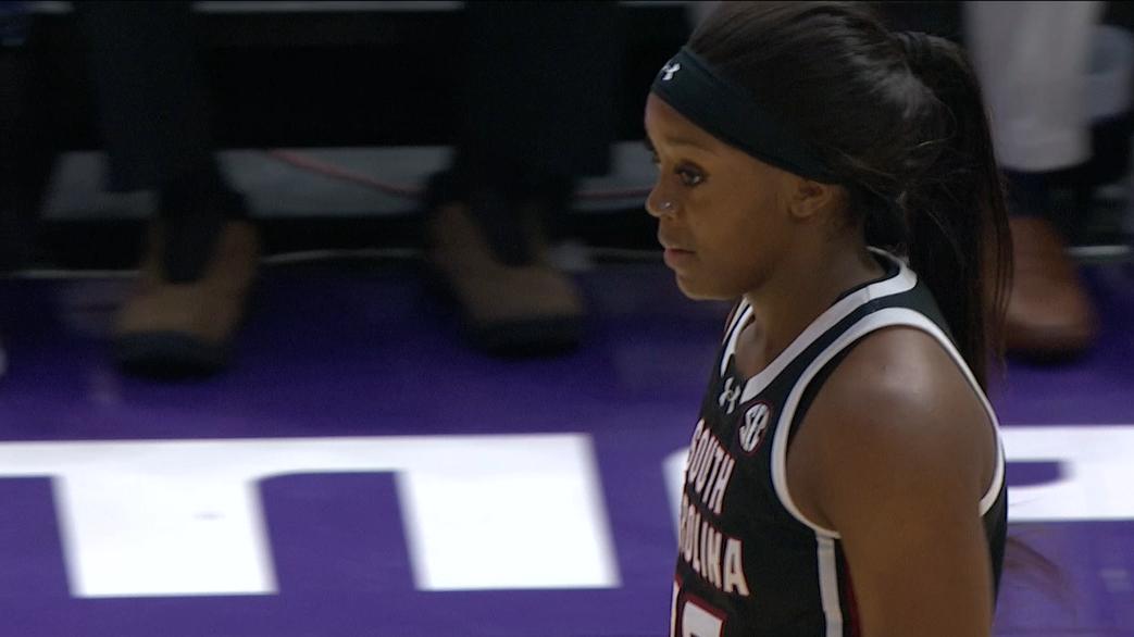 South carolina puts lsu away with raven johnson s clutch basket