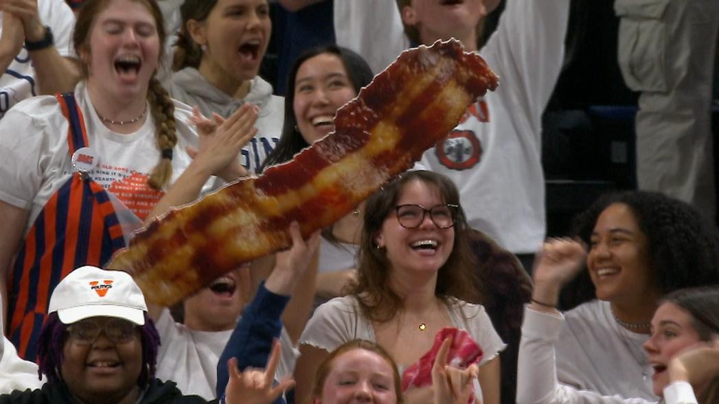 Virginia fans win free bacon after Miami misses two free throws ...