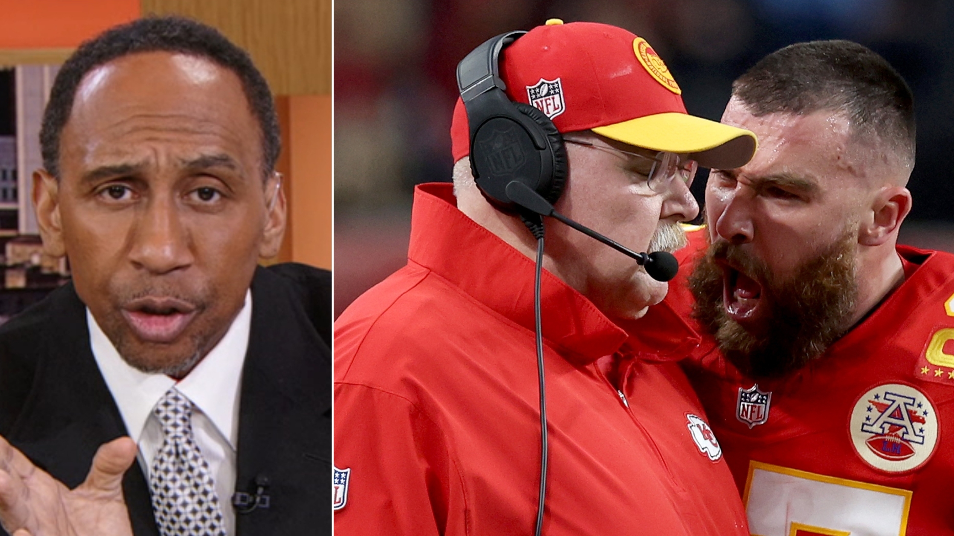 Why Stephen A. doesn't blame Travis Kelce for yelling at Andy Reid ...