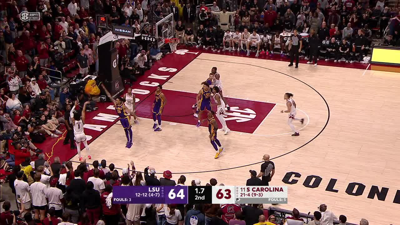 LSU upsets South Carolina as Jacobi Wright misses potential game winner