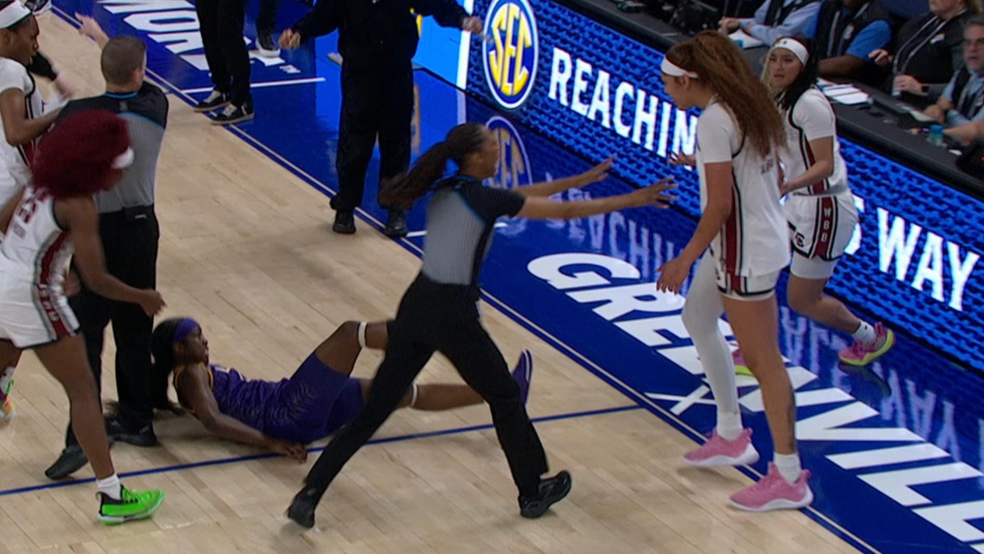 Fight between South Carolina, LSU leads to several ejections Stream