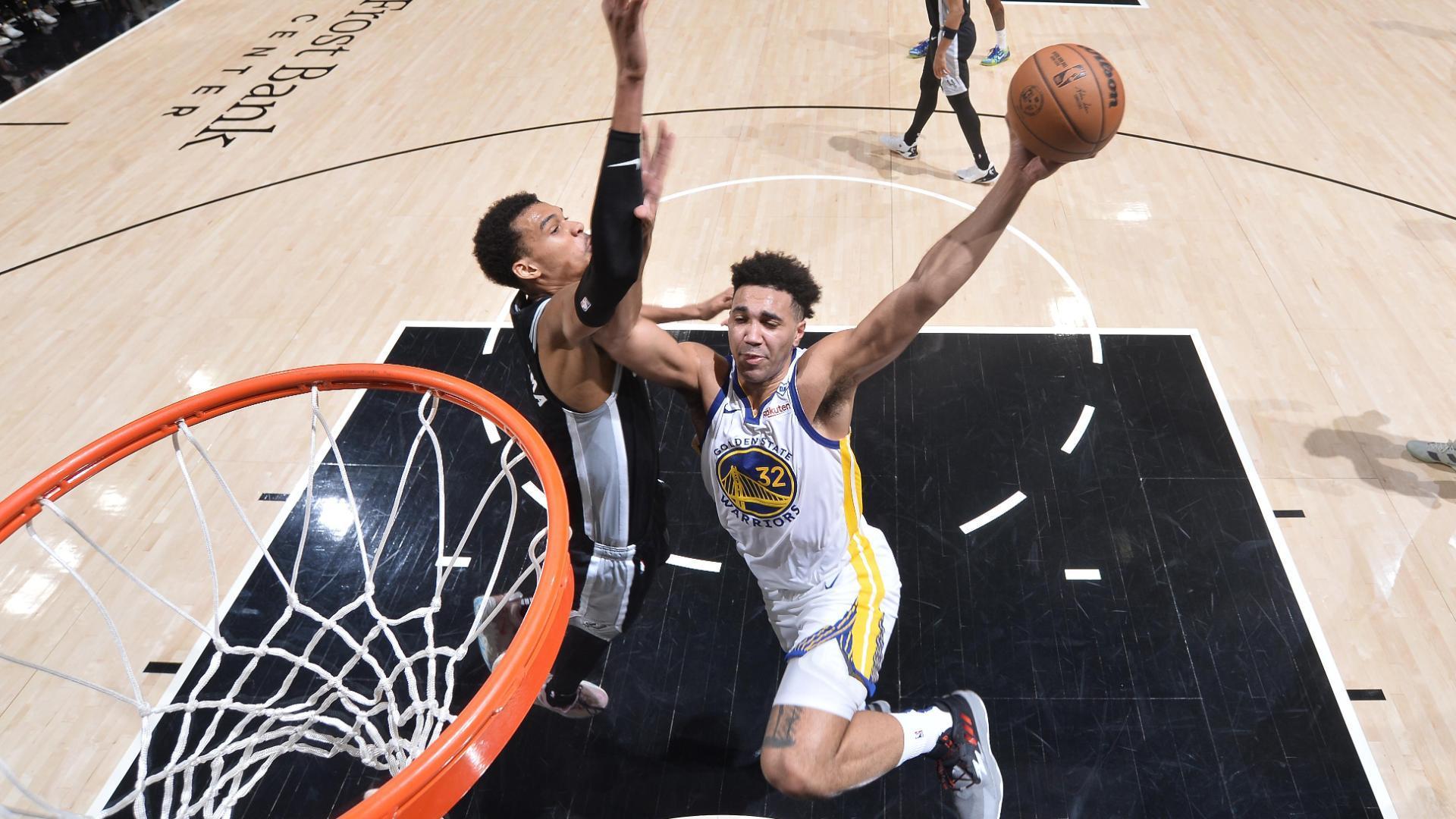 Trayce Jackson-Davis Posterizes Wemby To Delight Of Warriors' Bench ...