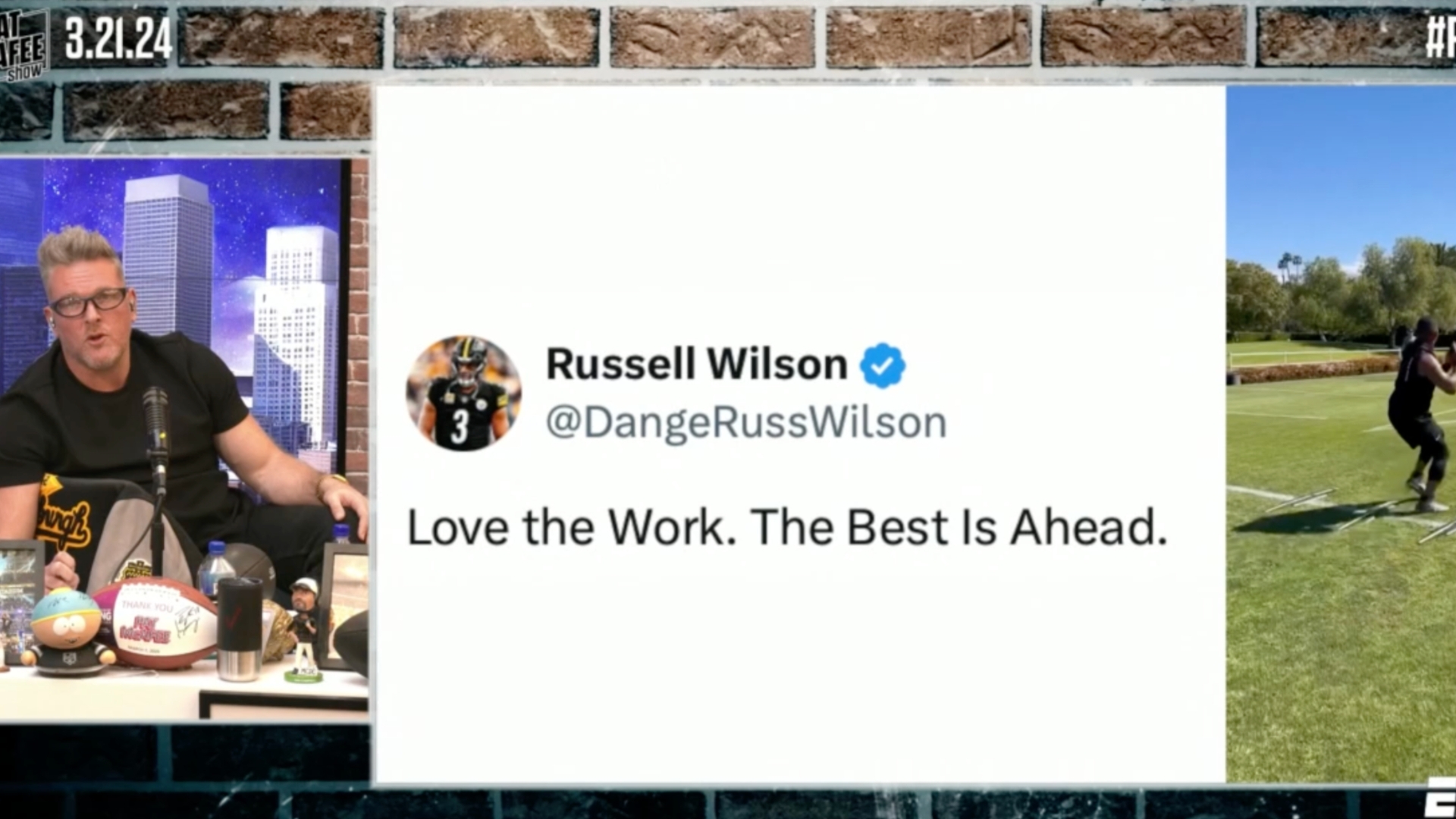 McAfee breaks down Russell Wilson's newest workout video