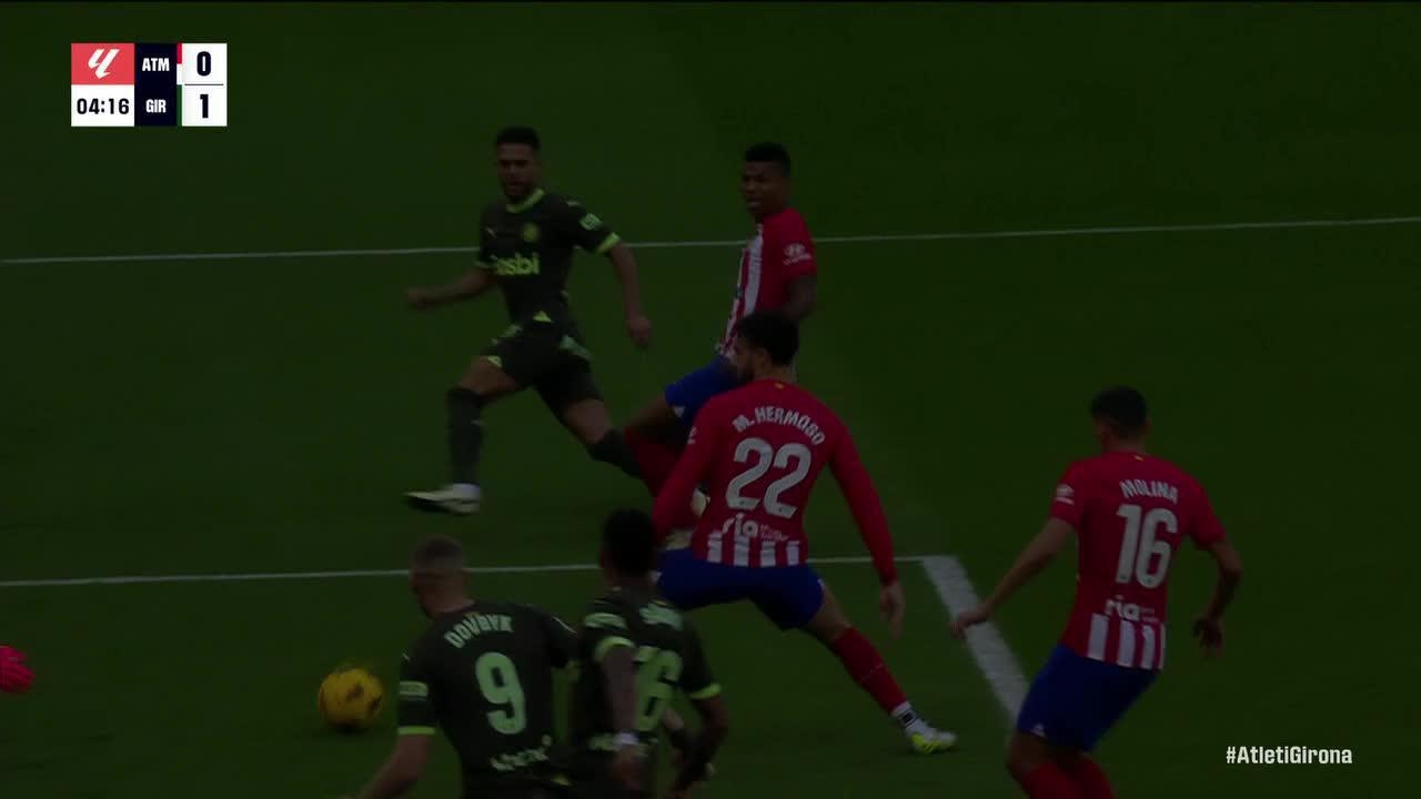 Artem Dovbyk finds the back of the net for Girona