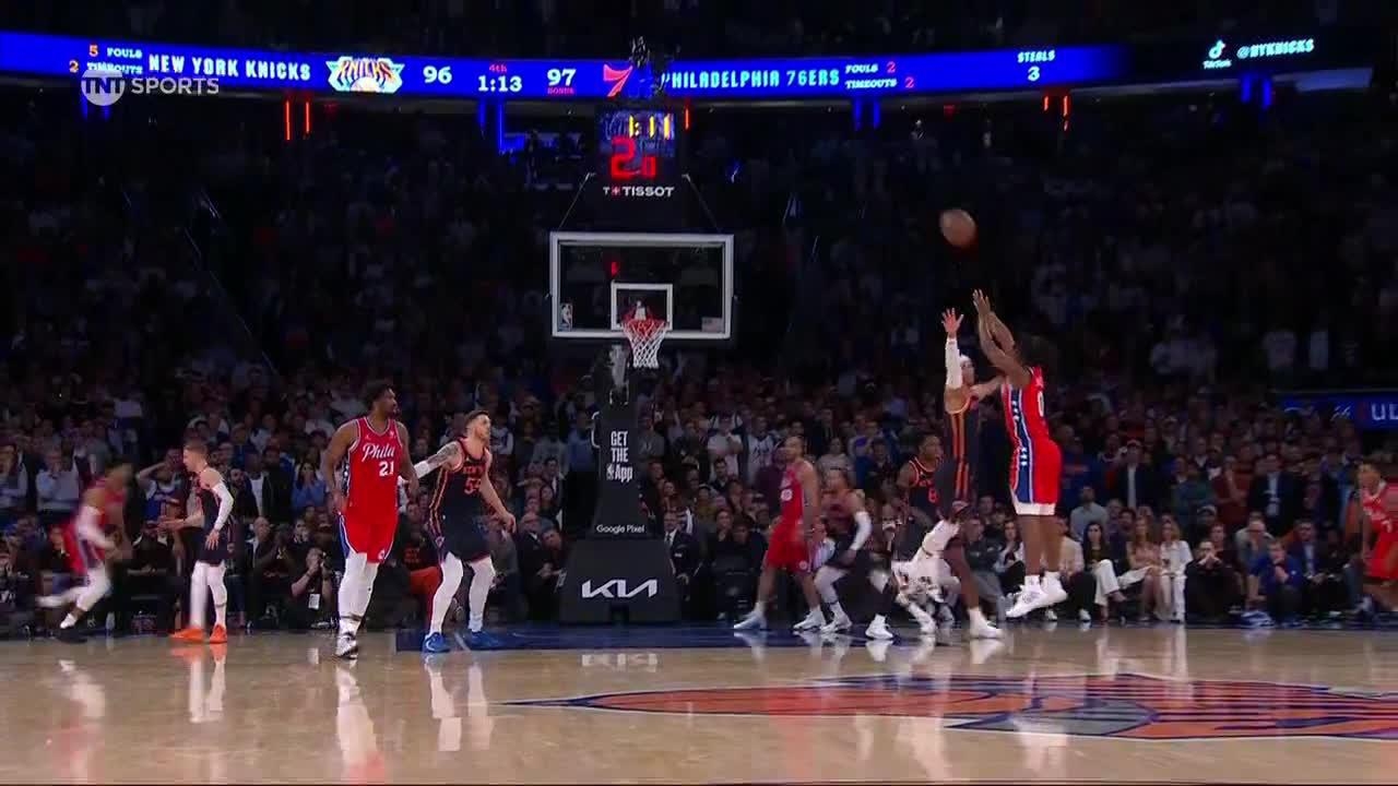 Embiid dimes Maxey for 3 as 76ers go up by 4