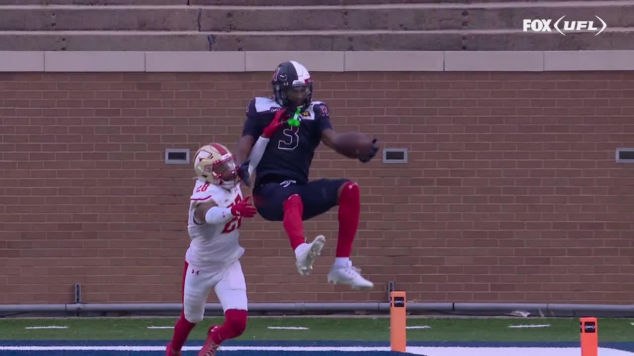 Keke Chism makes a spectacular catch for a Roughnecks TD