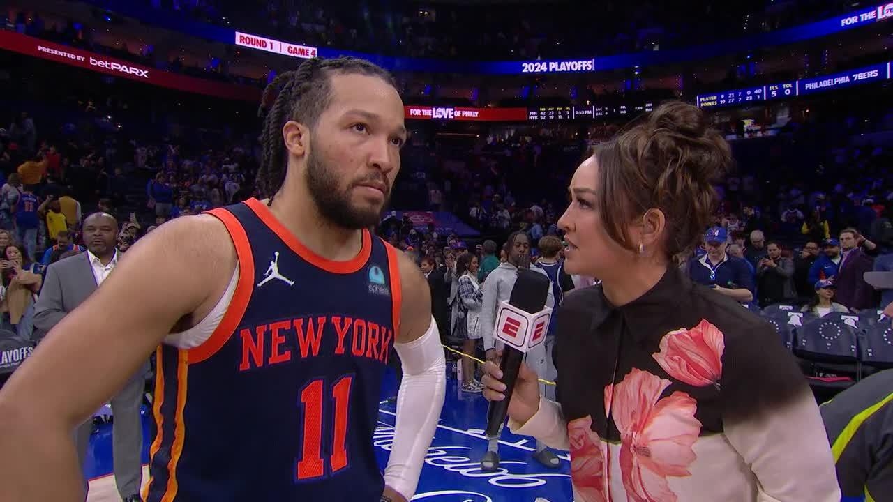 Jalen Brunson reflects on record-breaking performance in Game 4
