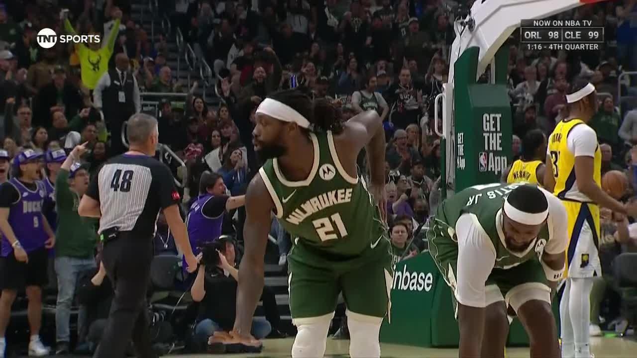 Pat Bev hits the 'too small' celebration after and-1