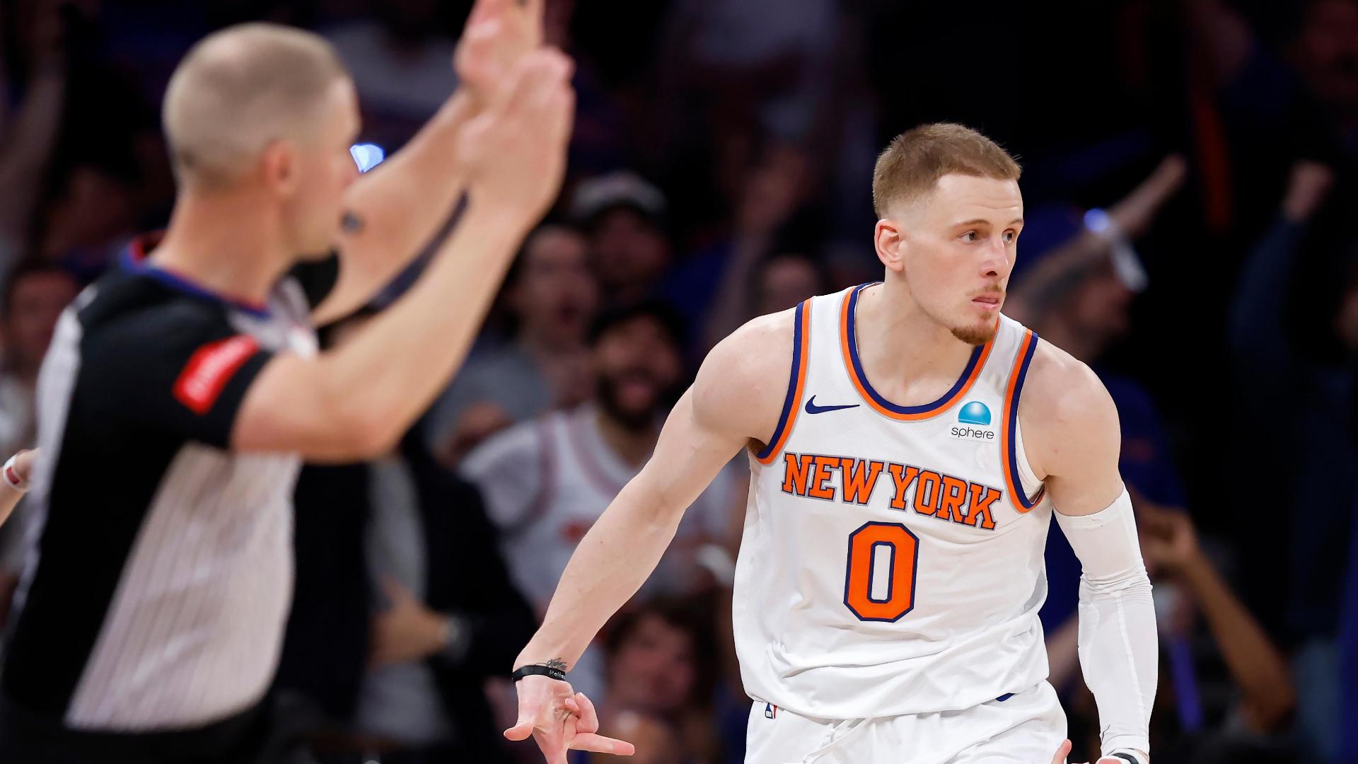 DiVincenzo drains huge 3 in final minute to give Knicks a lead