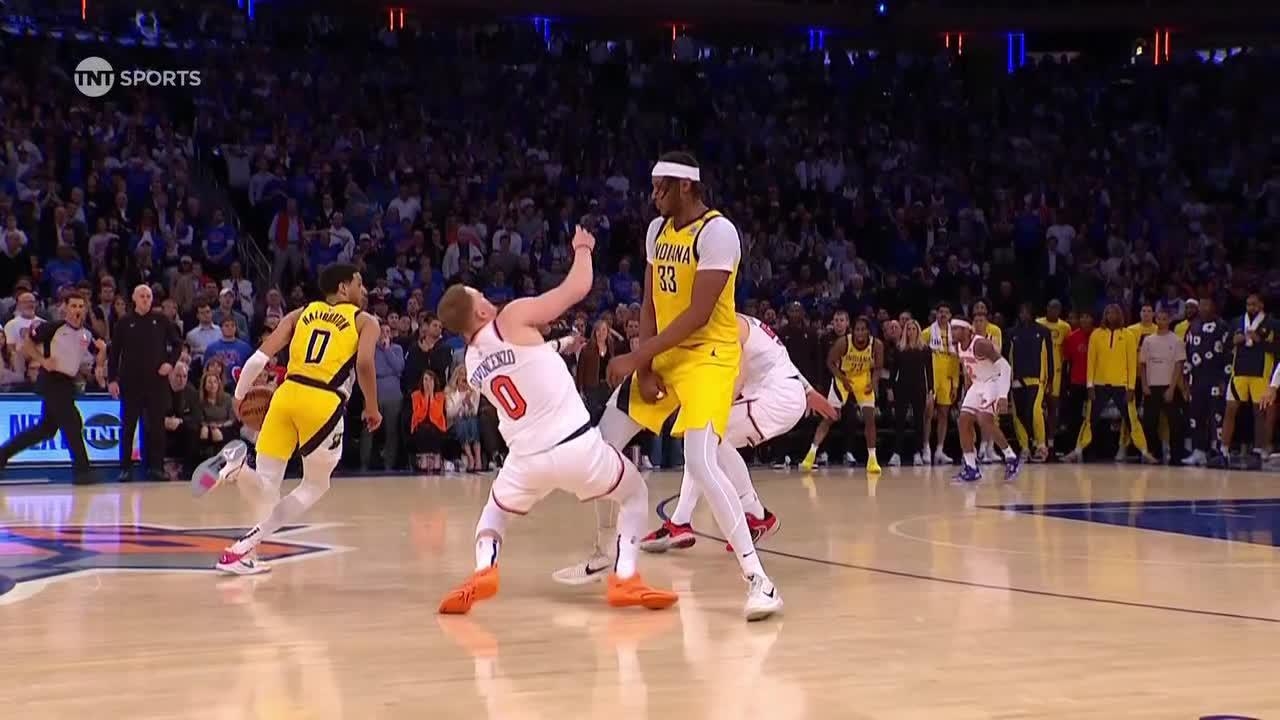 Myles Turner called for crucial offensive foul on moving screen
