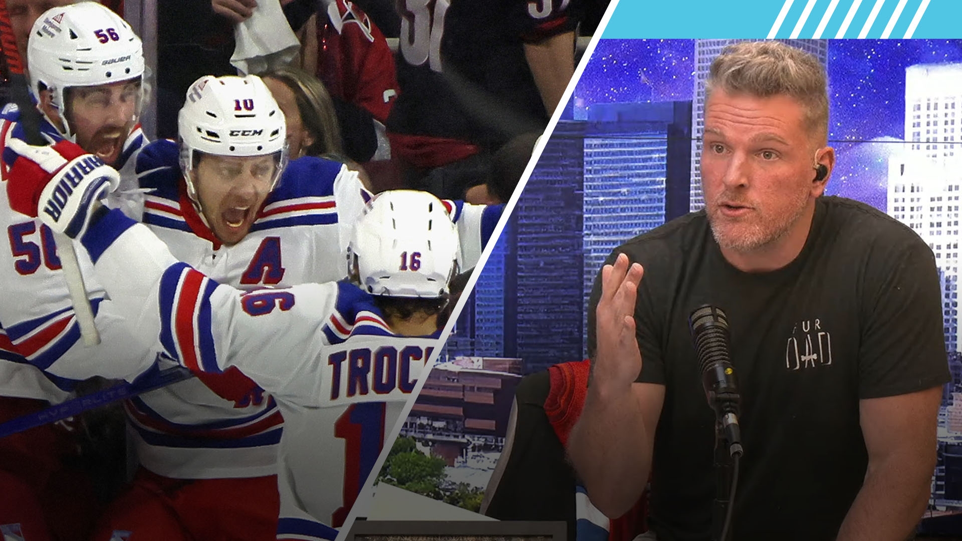 McAfee has high praise for Rangers after going up 3-0 on Hurricanes