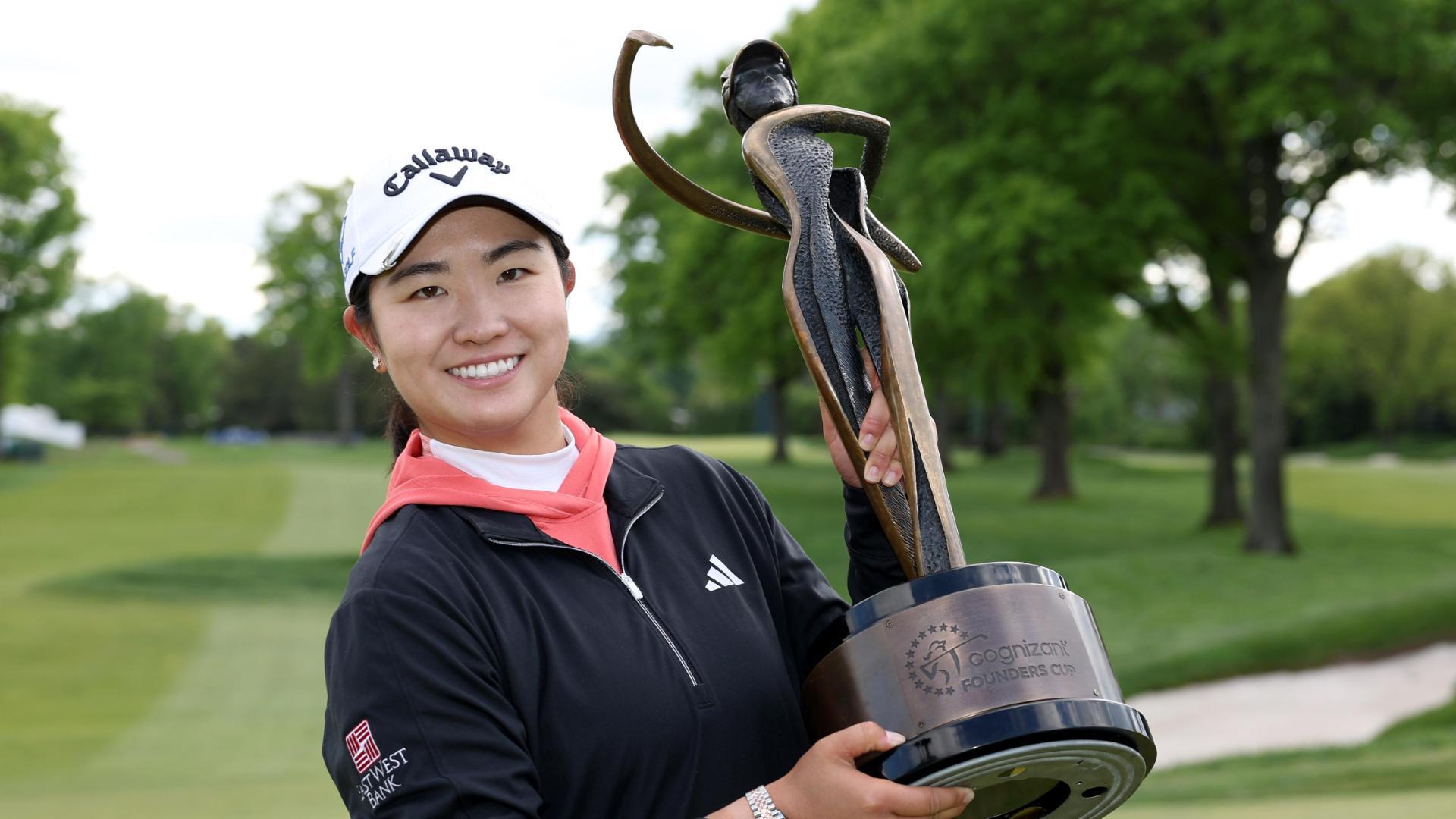 Rose Zhang sinks back-to-back birdies in comeback win
