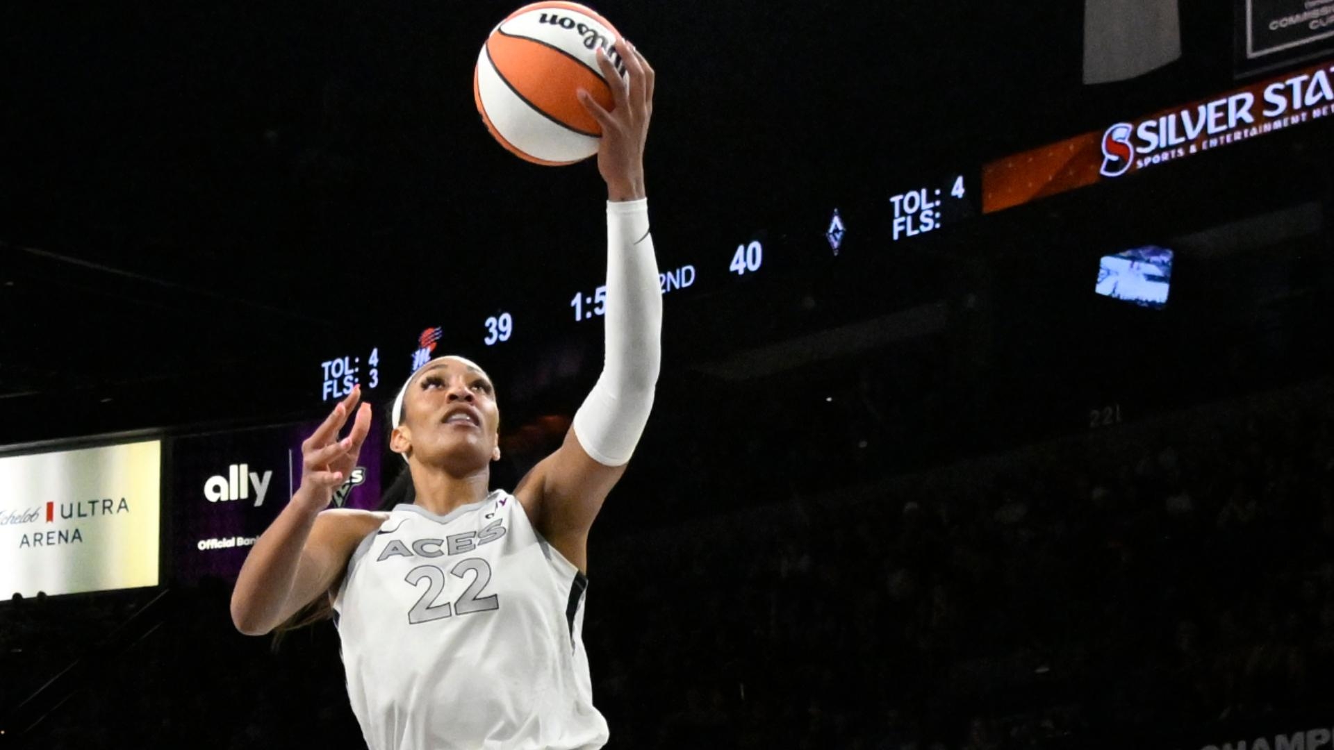 A'ja Wilson drops 30 points in Aces' first win of the season