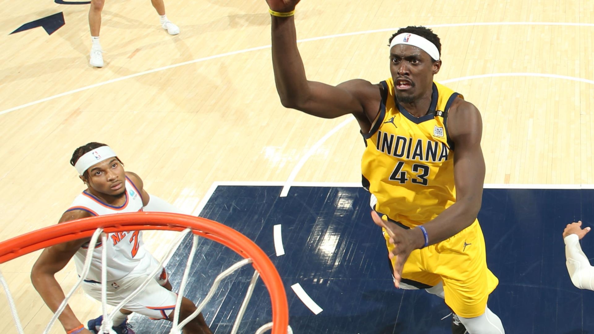 Pacers rattle off a 17-5 run to end first half