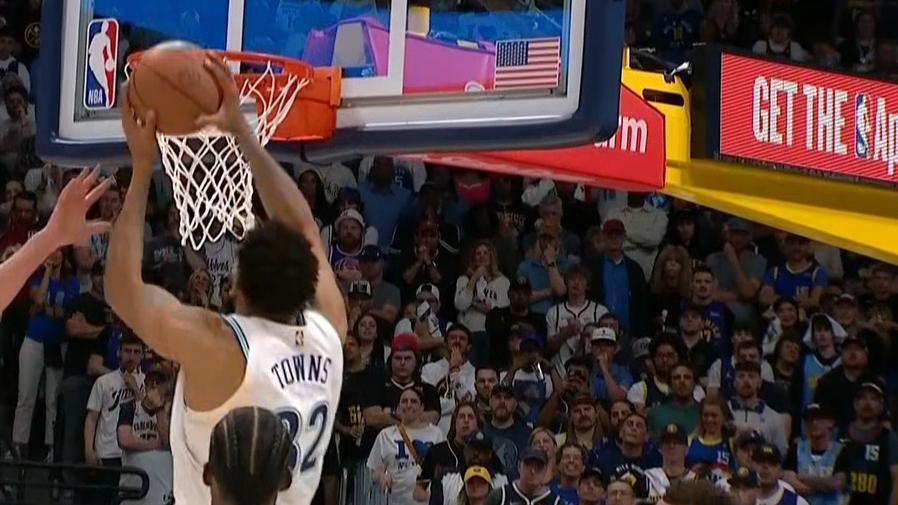 KAT's putback dunk takes fight out of Nuggets in Game 7