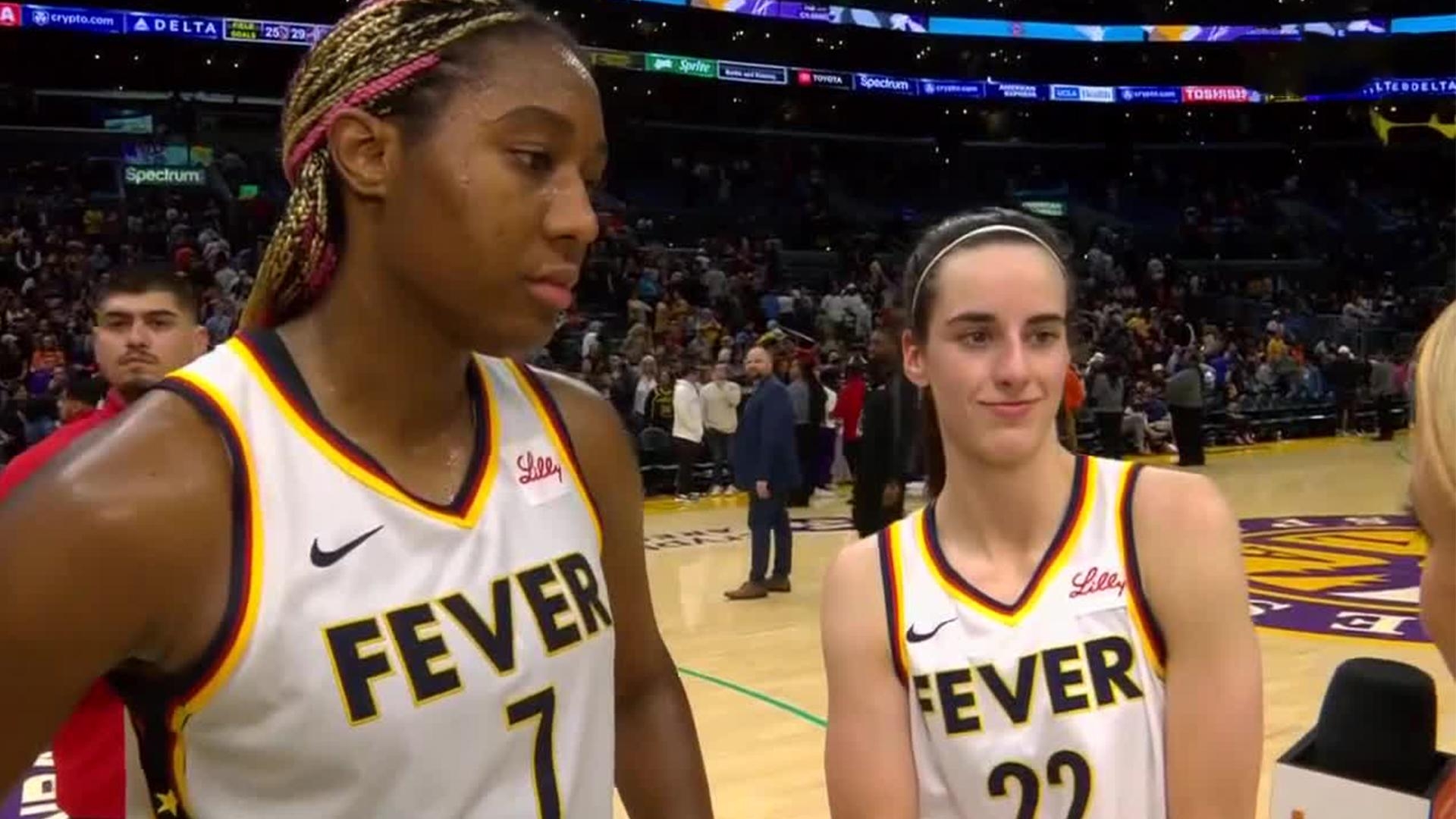 Caitlin Clark credits Fever's resiliency for team's first win