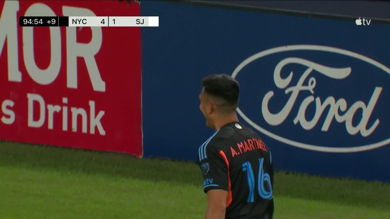Adrian Martinez scores a hat trick for NYCFC