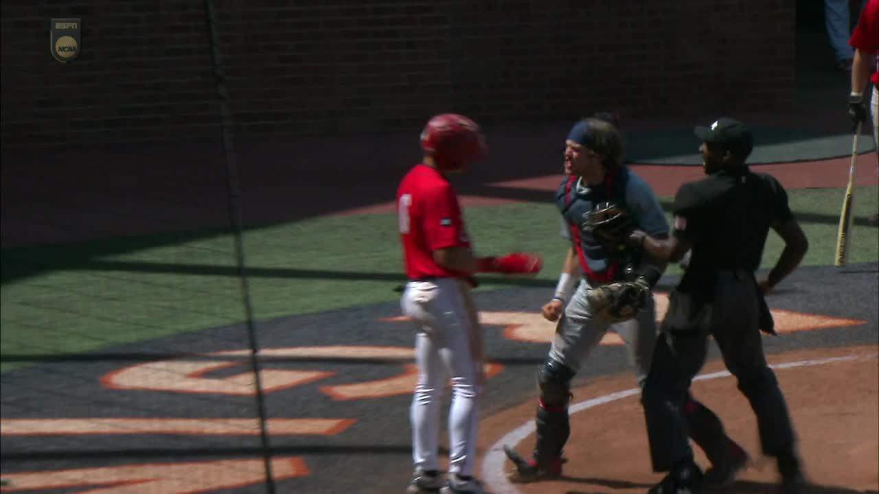 Words exchanged, St. John's player ejected after a play at the plate