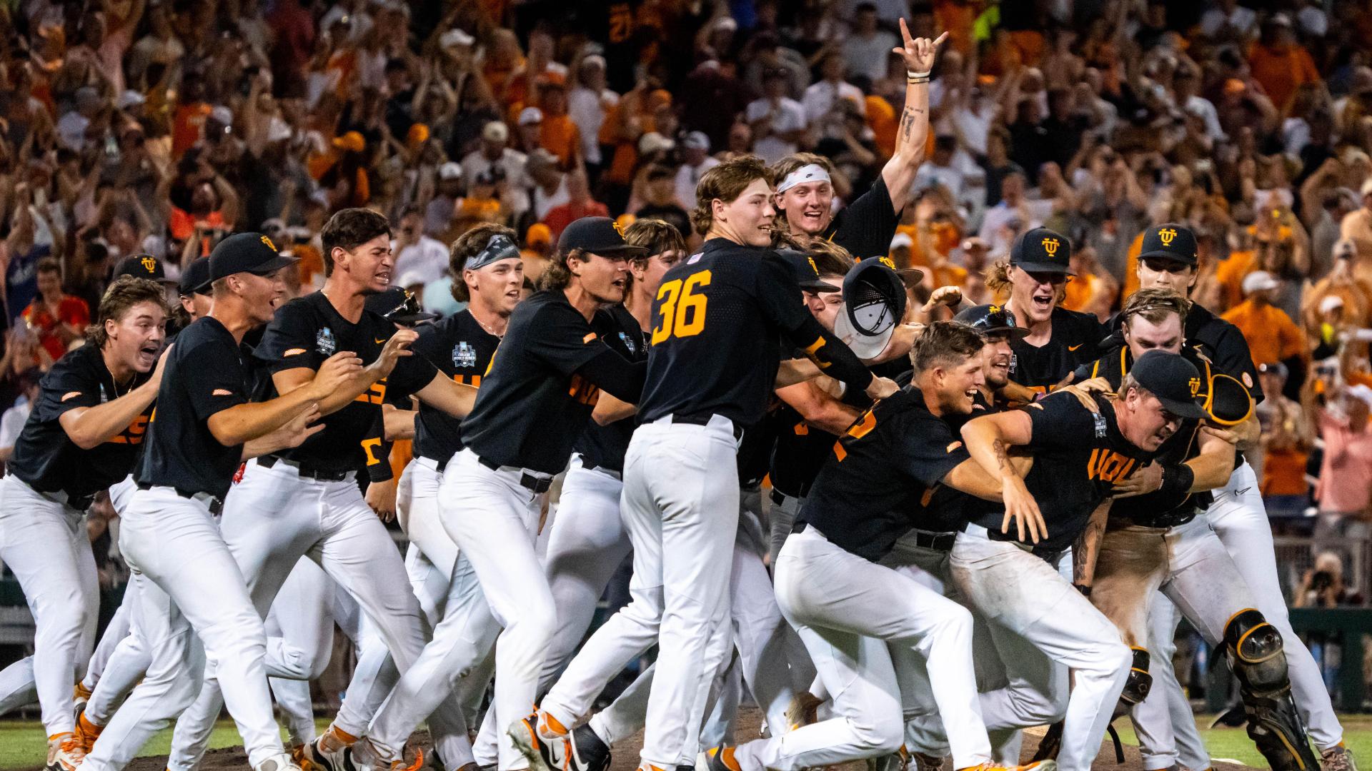 Rocky Top! Tennessee celebrates first MCWS in school history