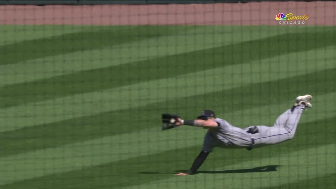 Brenton Doyle goes full extension for game-saving grab for Rockies