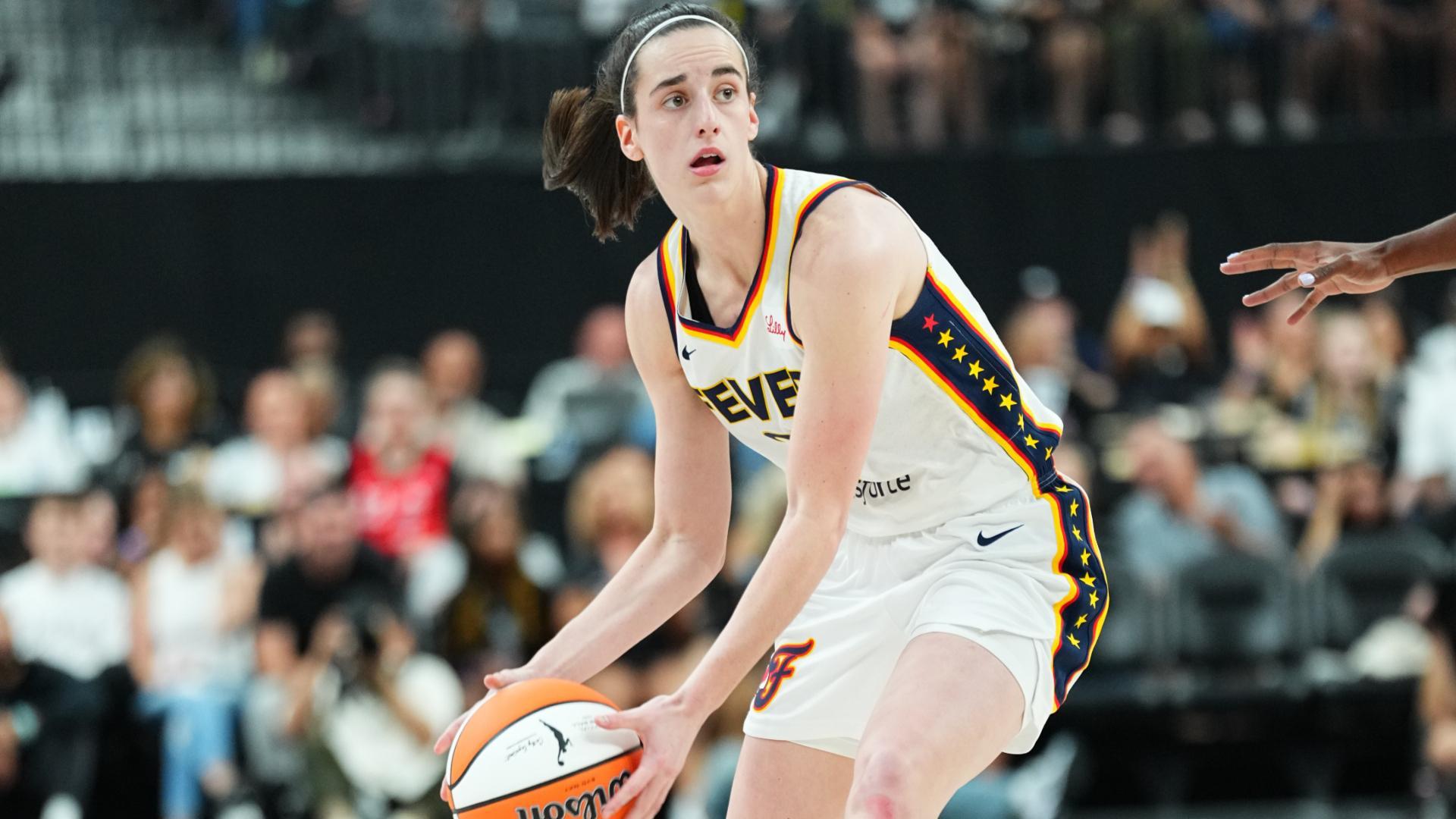 Caitlin Clark records double-double in loss