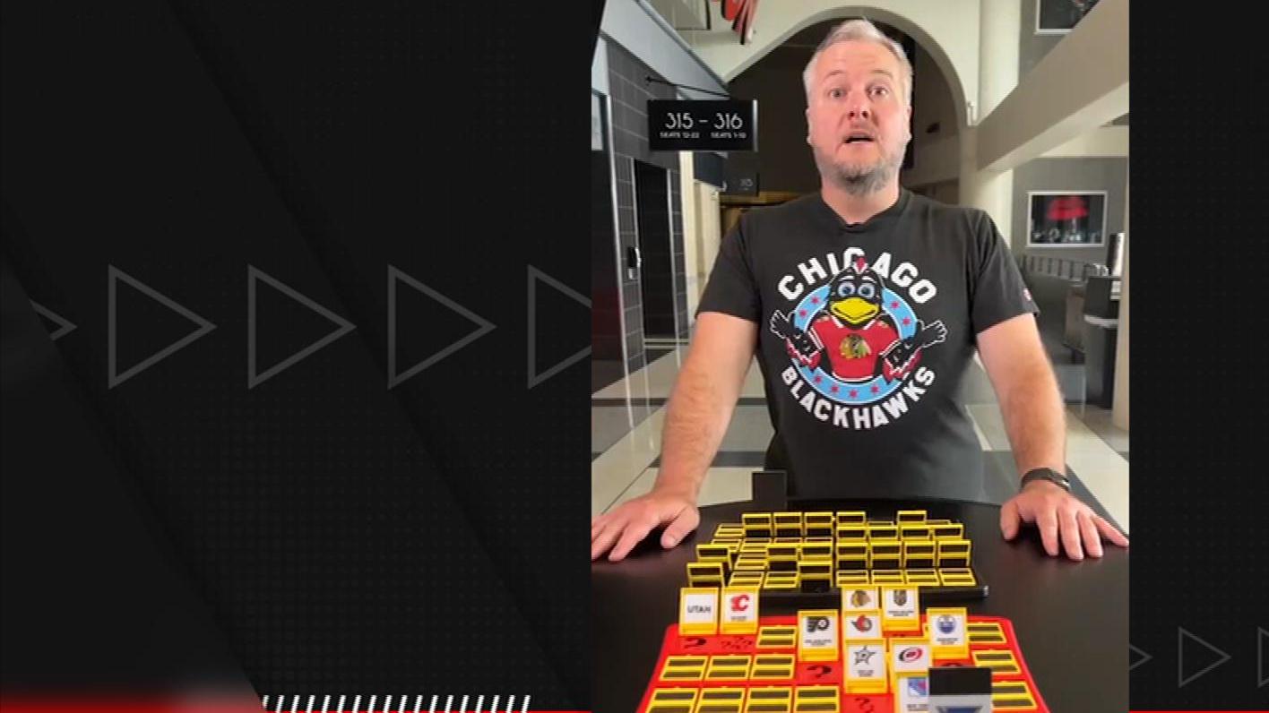 Blackhawks use classic board game to reveal schedule