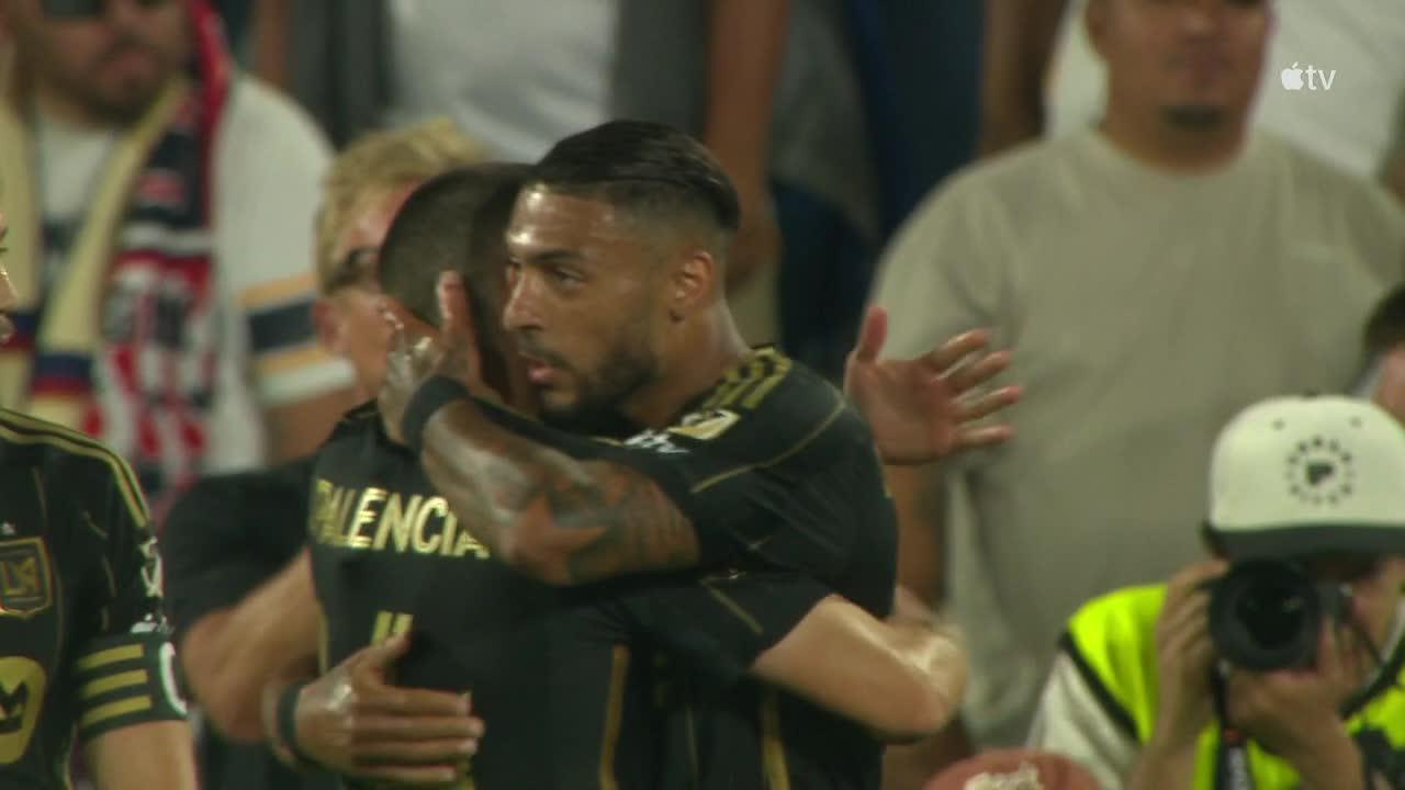 Denis Bouanga buries a penalty kick for LAFC