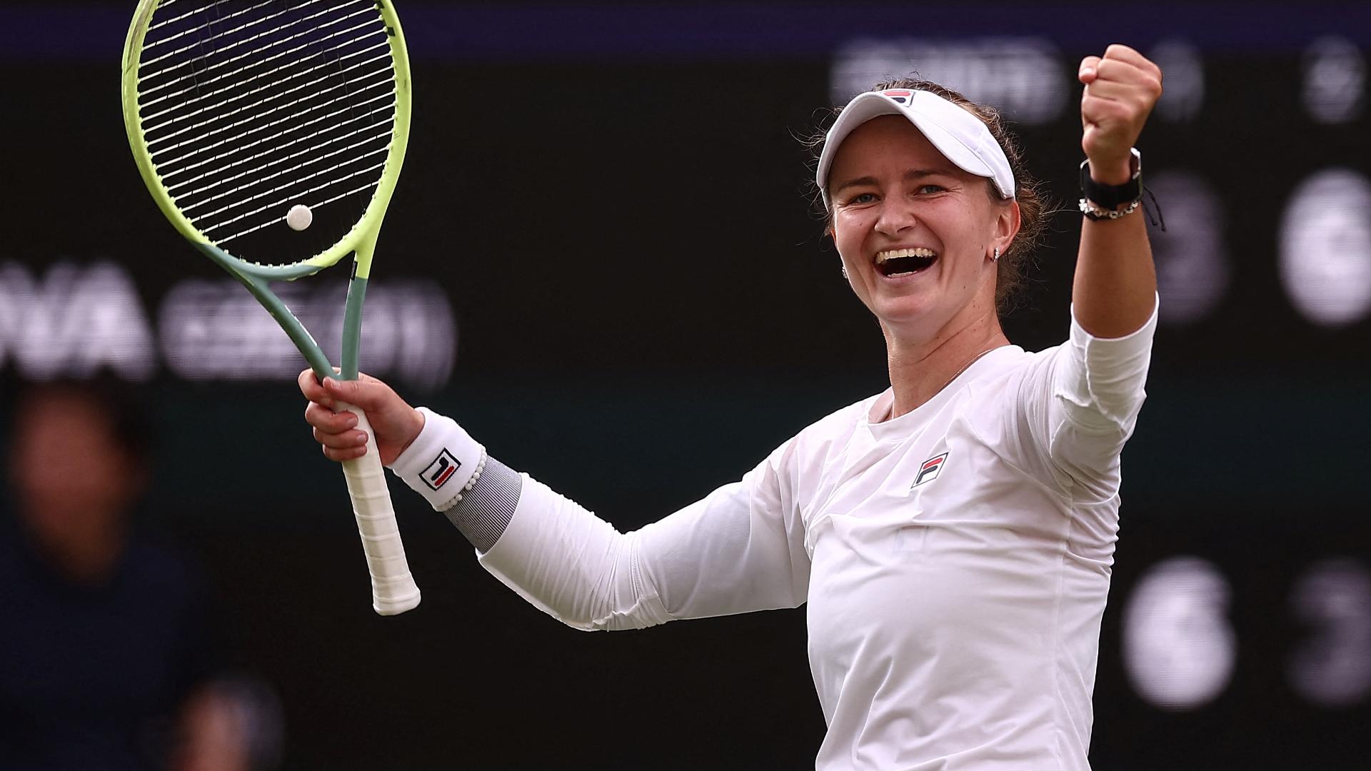 Krejcikova upsets Rybakina to reach first Wimbledon final