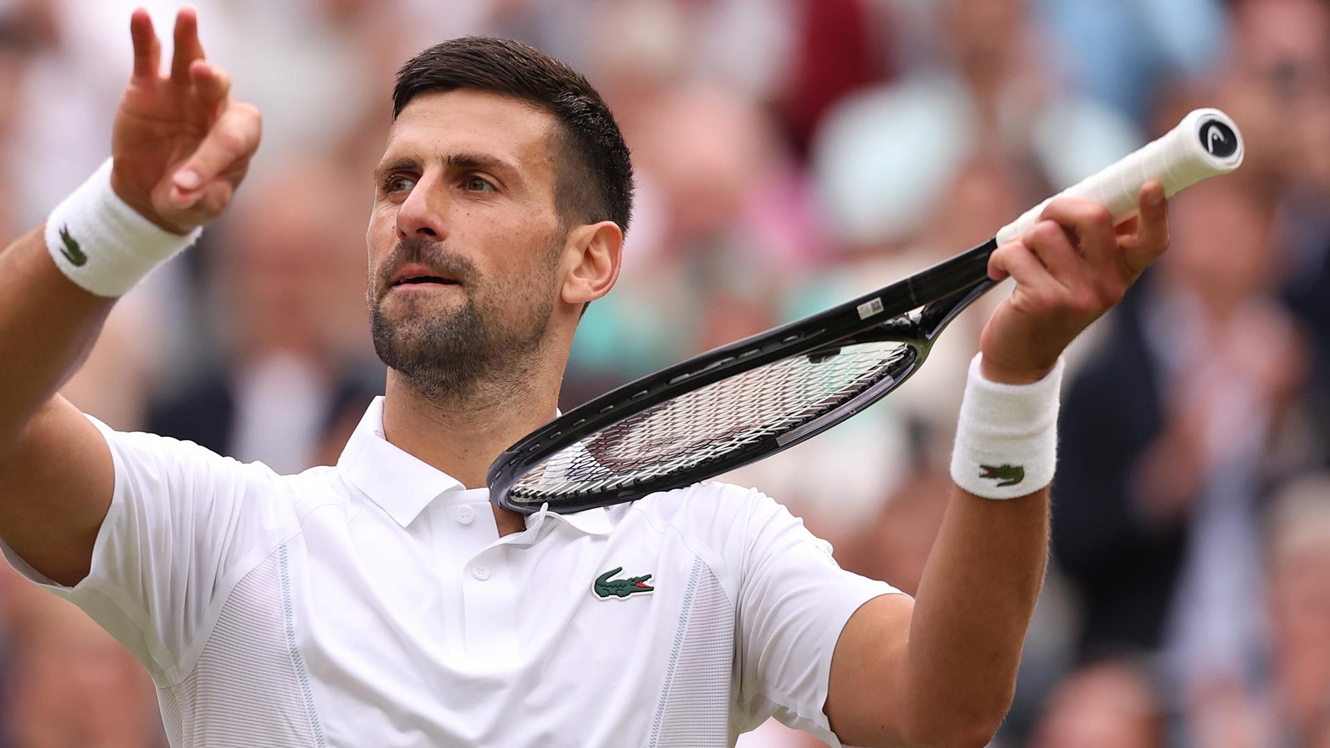 Djokovic wins in straight sets to reach 10th Wimbledon final