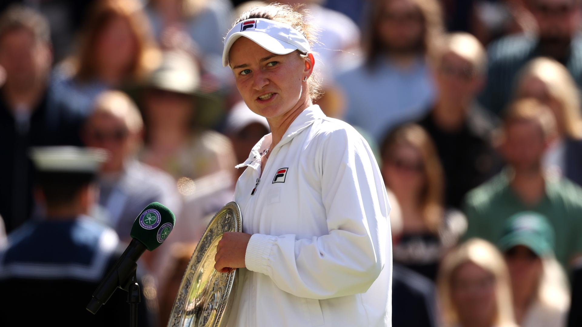 Krejcikova on winning Wimbledon: 'This is the best day of my life'