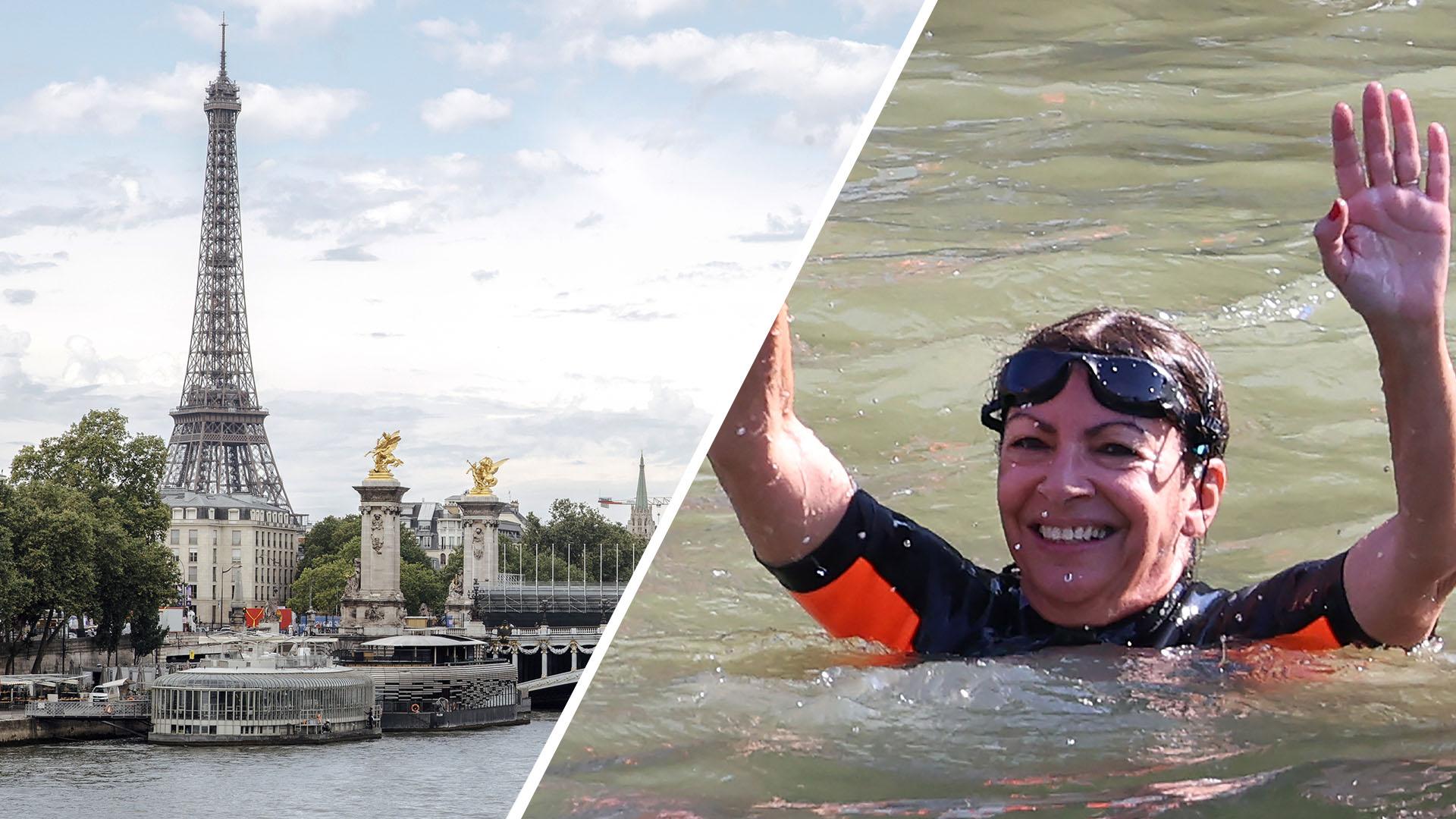 Paris Mayor swims in Seine amid Olympic water quality concerns