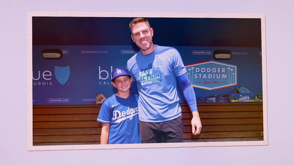 'My Wish': Gunnar Gonzales hangs out with Freddie Freeman