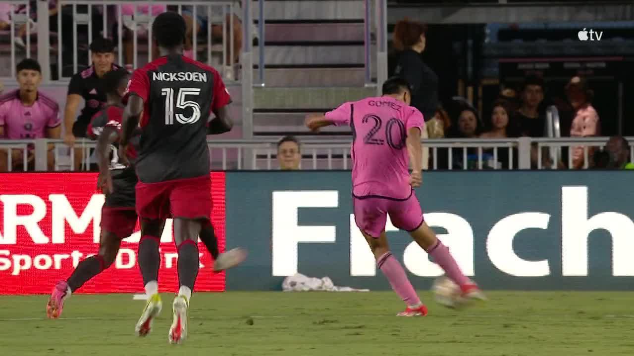 Diego Gomez buries the opening goal for Inter Miami