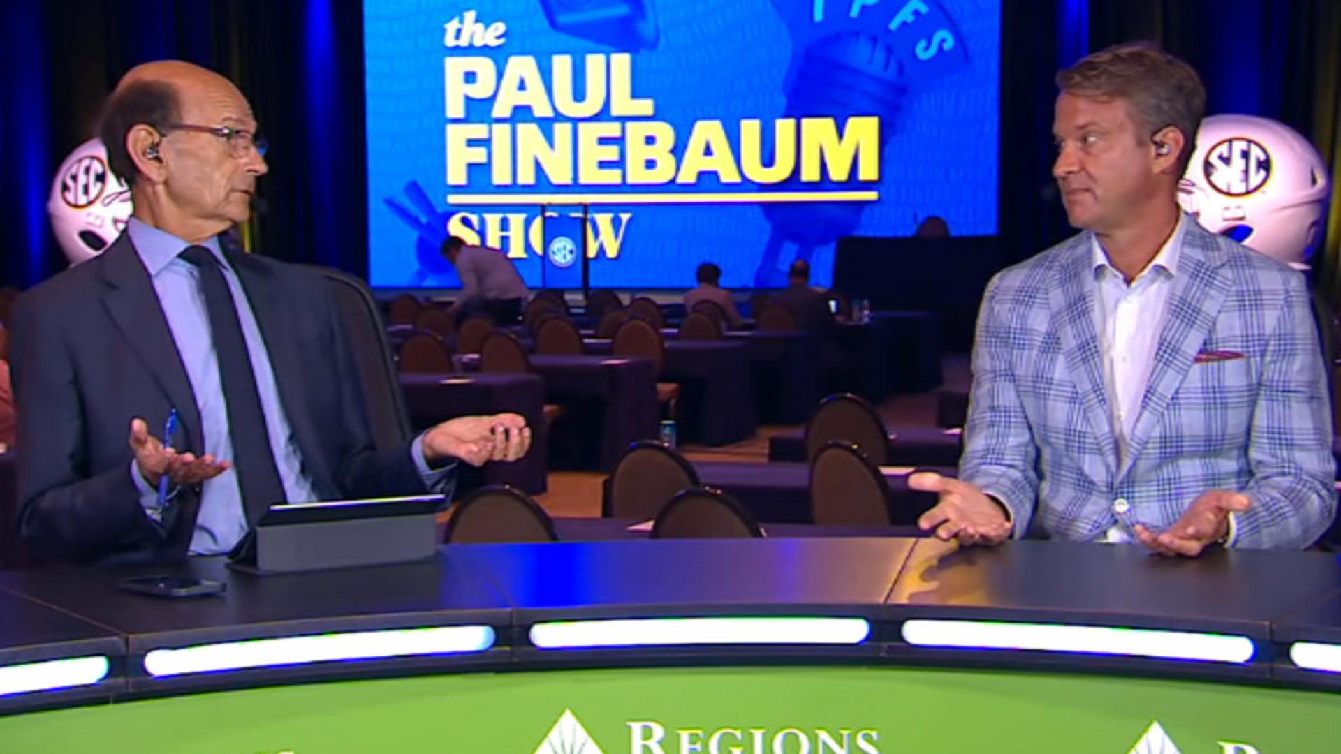 Lane Kiffin ribs Paul Finebaum over past takes