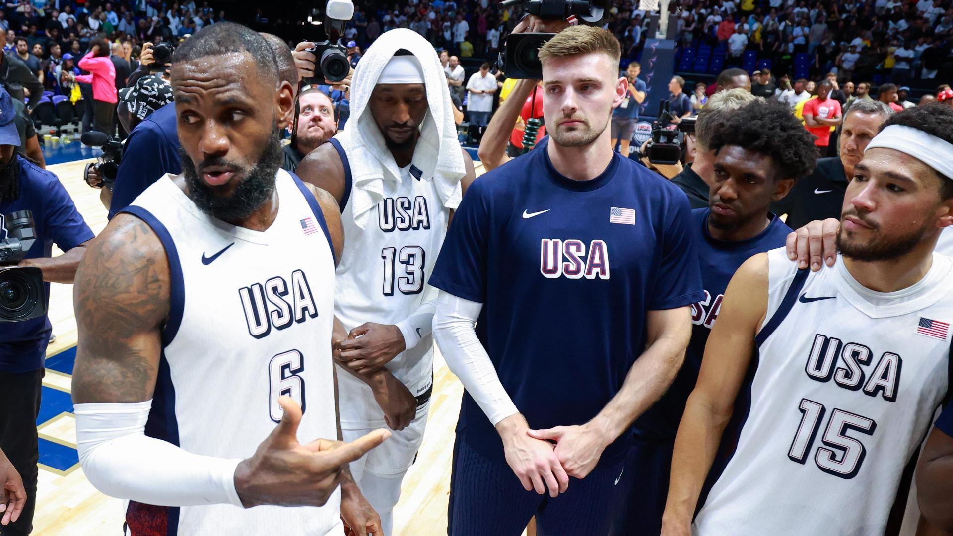 LeBron hypes Team USA after final exhibition game