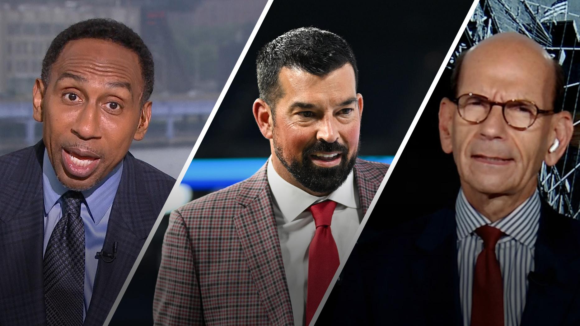 Stephen A. and Finebaum clash over Ryan Day's achievements