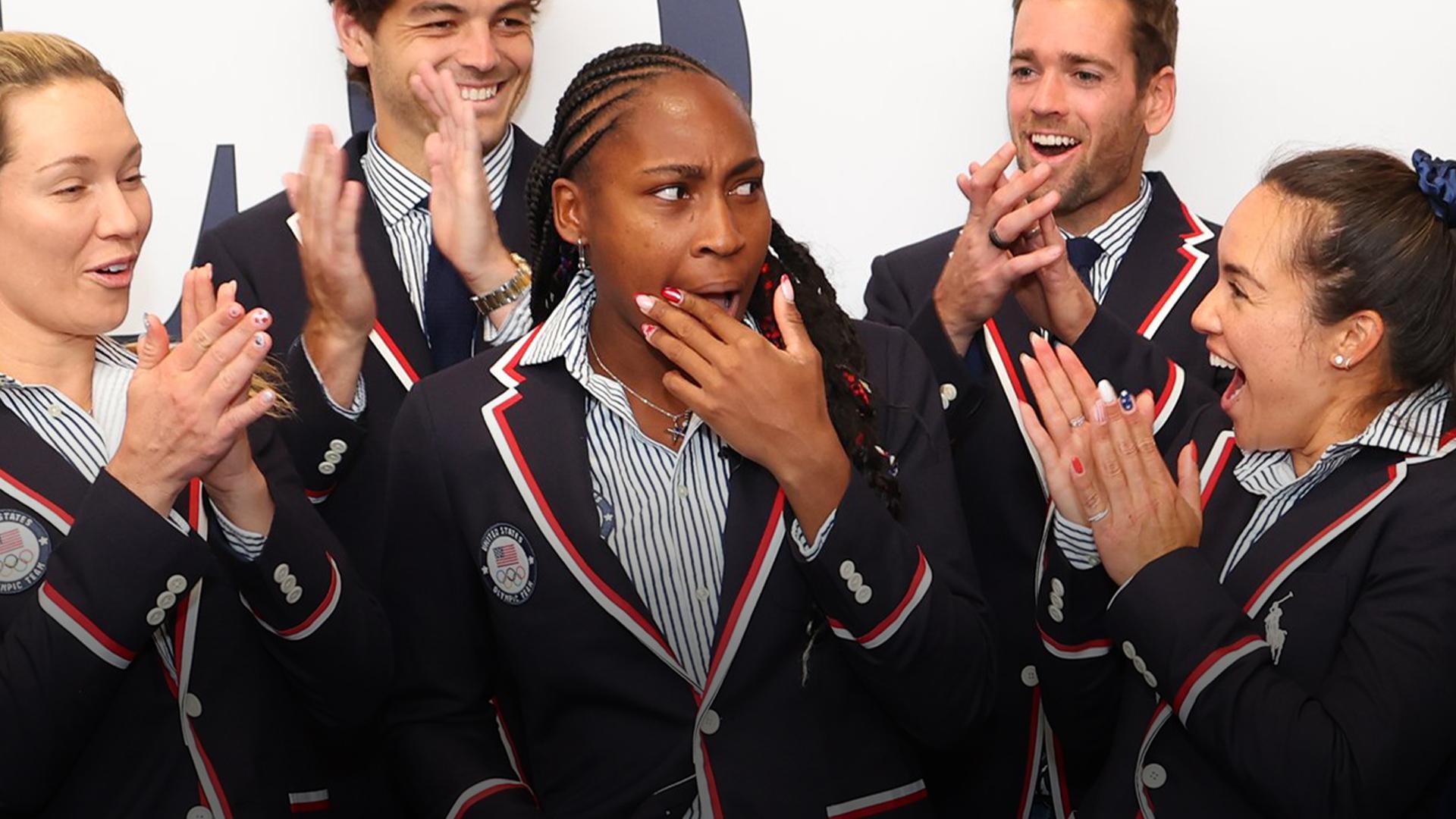 Coco Gauff shocked to be named Team USA flag-bearer