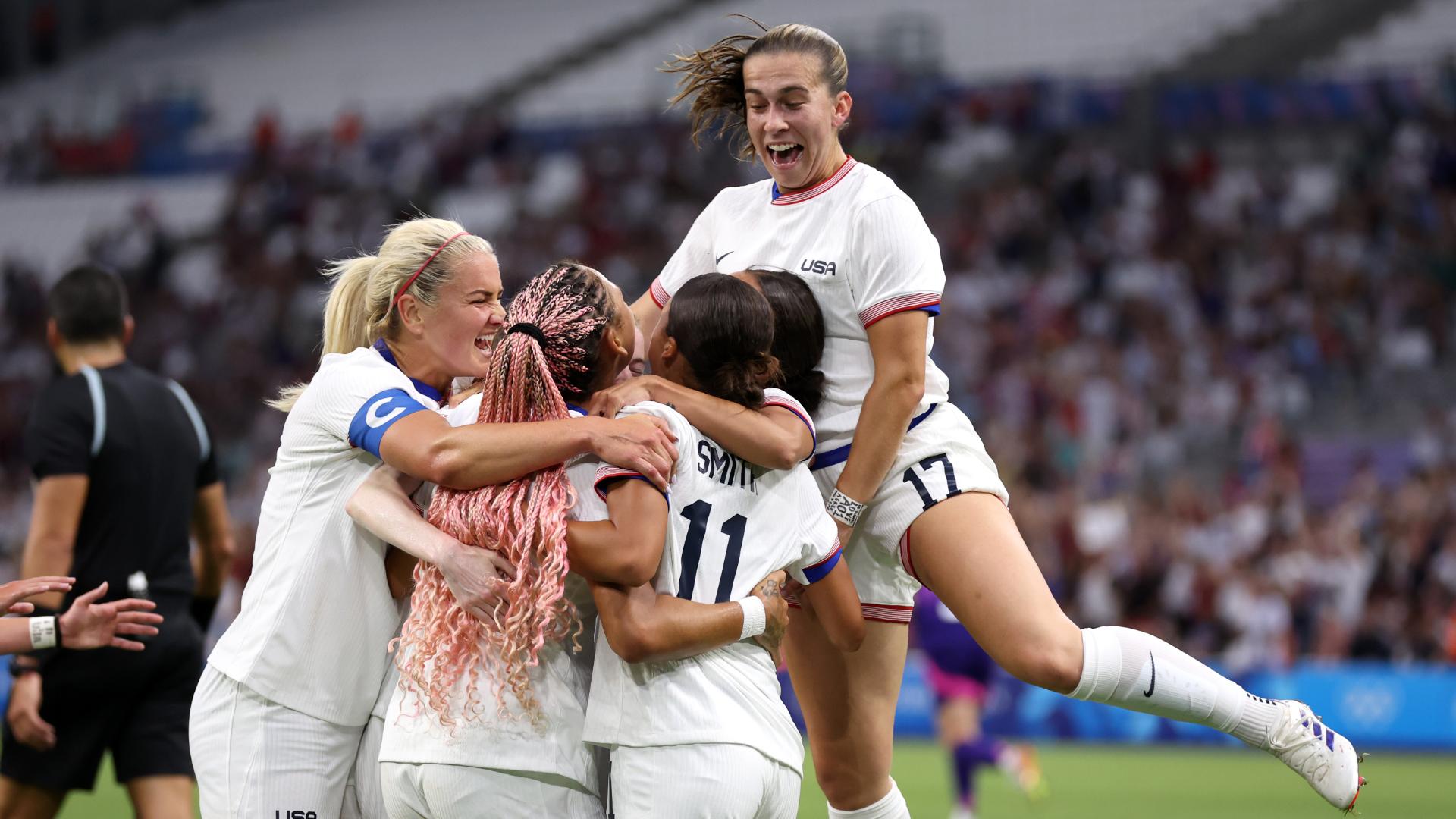 U.S. leads 3-1 over Germany at halftime