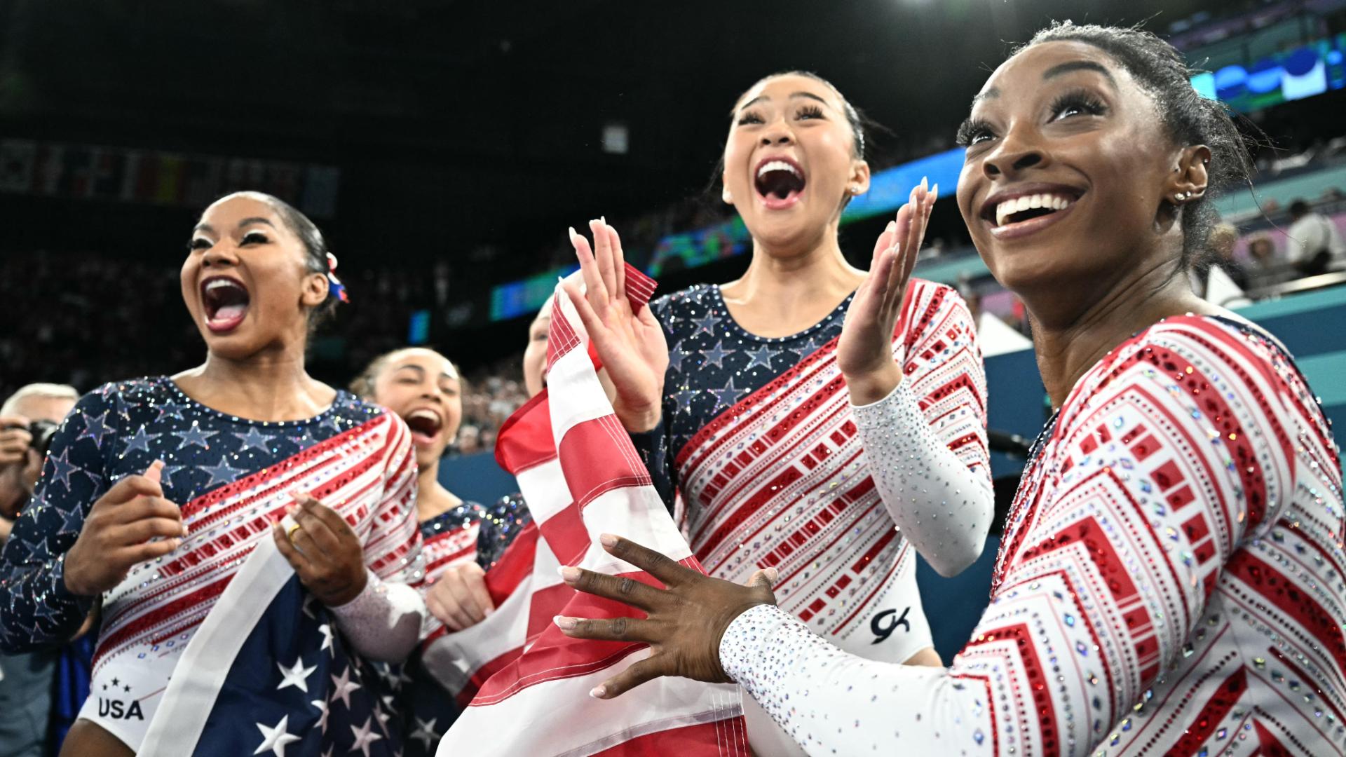 Simone Biles, Jordan Chiles lead U.S. gymnastics to gold medal