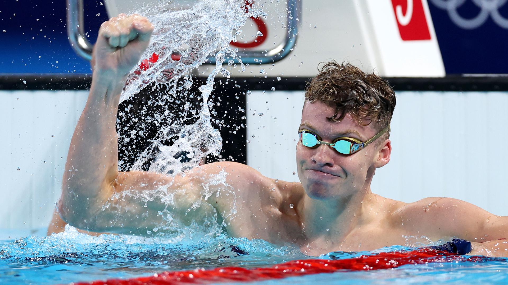 Swimmer Léon Marchand makes history with rare double gold feat