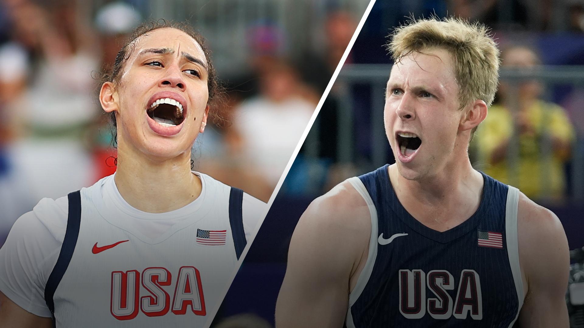 Team USA women and men sweep Friday 3x3